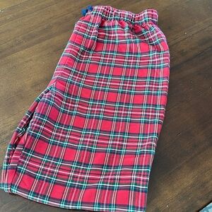 Youth Vineyard Vines red plaid lounge pants YXL